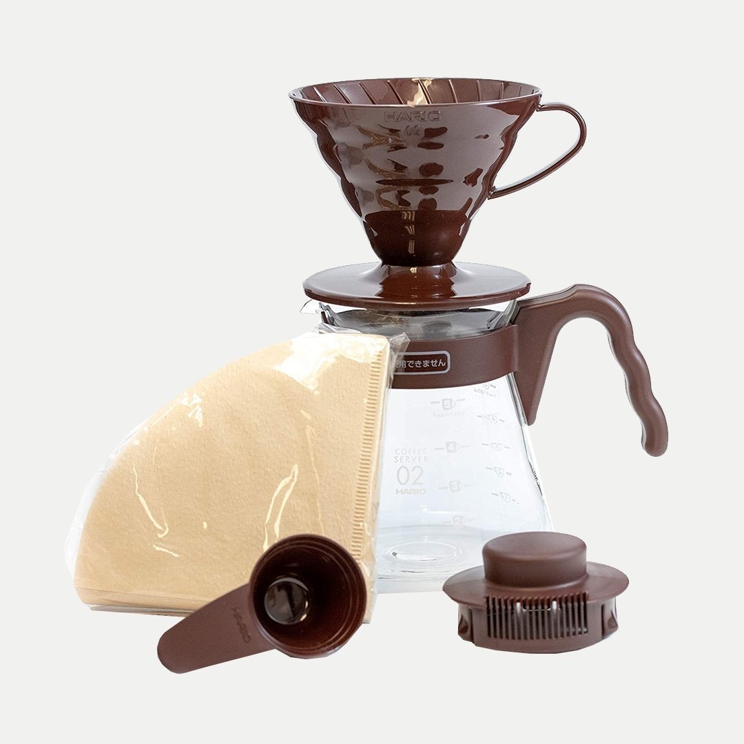 Set Bình Pha Cà Phê Drip Hario V60 Coffee server 02 Set