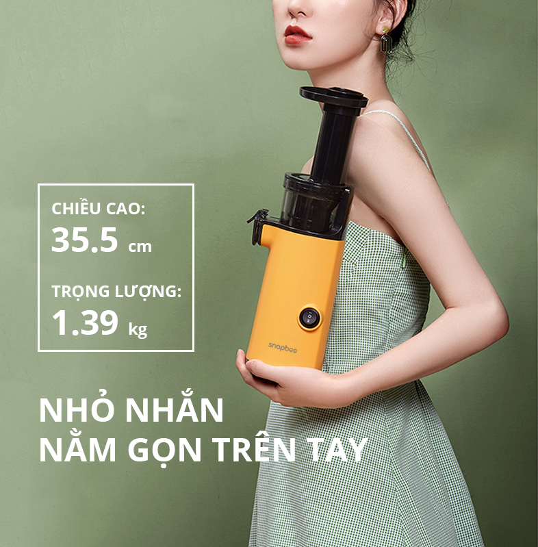 Máy ép trái cây – Máy ép chậm SnapBee (Màu vàng)