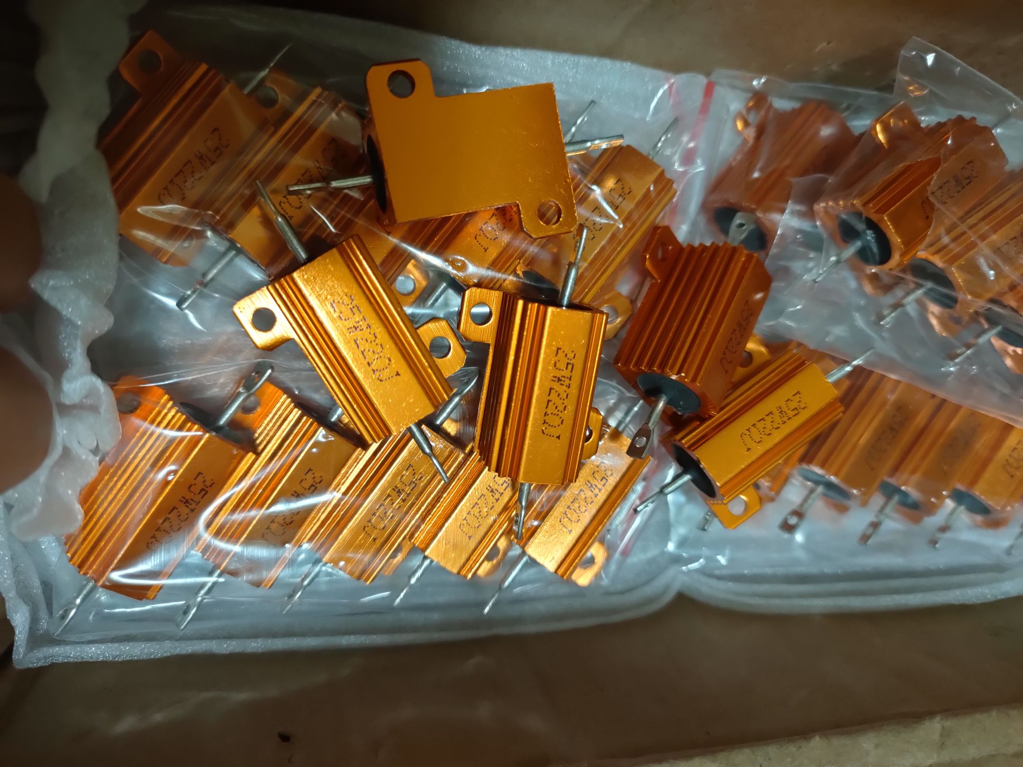 2 điện trở nhôm 22om 25w