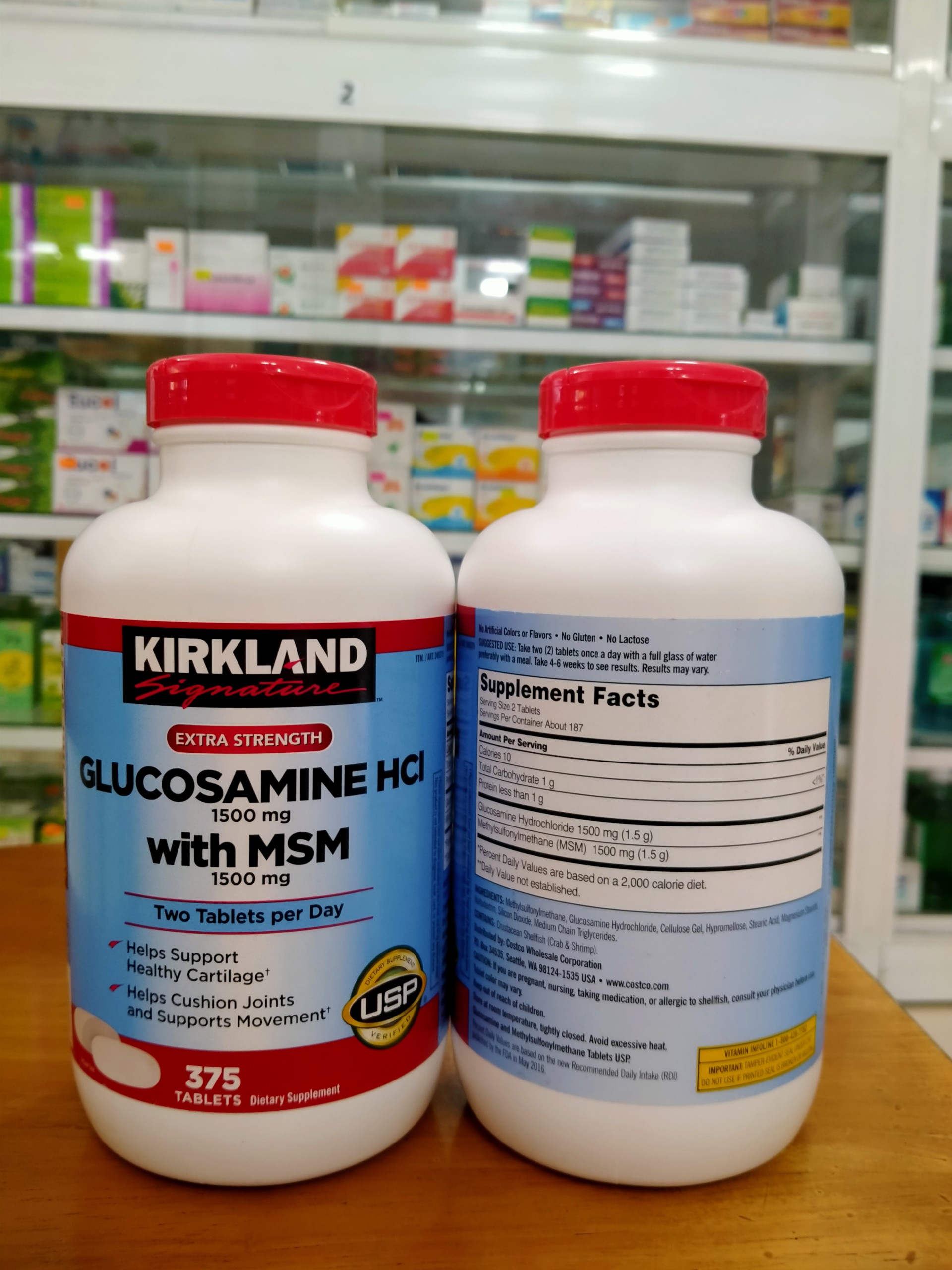 Viên uống bổ xương khớp Kirkland Glucosamine HCL With MSM 1500mg Mỹ - Hộp 375 Viên - Giúp Xương Chắc Khoẻ, Ngăn Ngừa Bệnh Xương Khớp TuTu Care