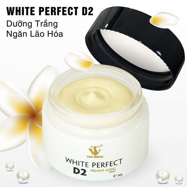kem dưỡng trắng da white perfect d2