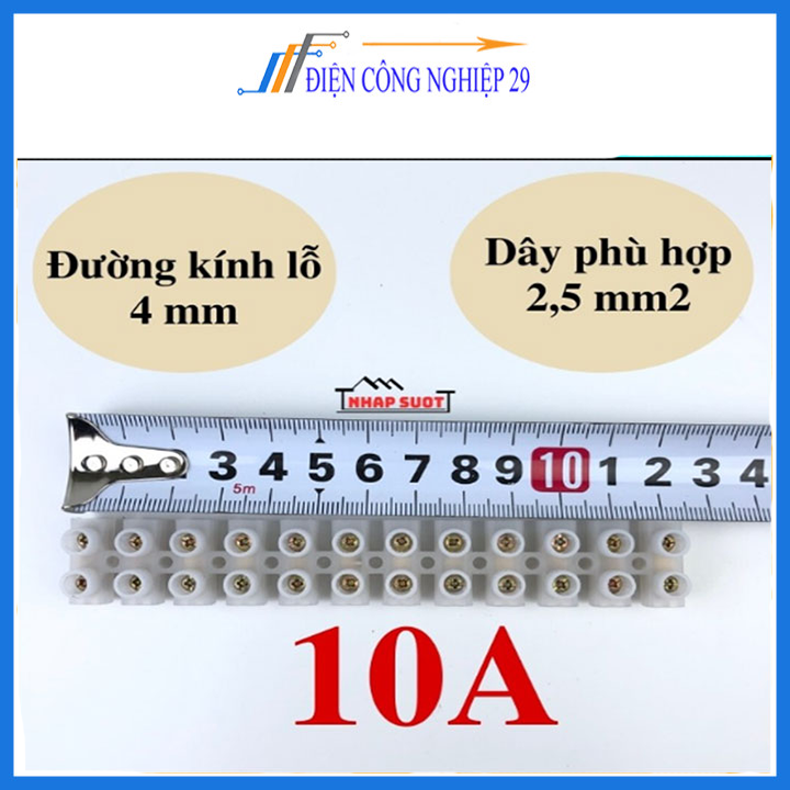Thanh Cầu Nối Điện EKIT 6A 10A 15A 30A 60A (1Thanh 12 Cầu Đấu)