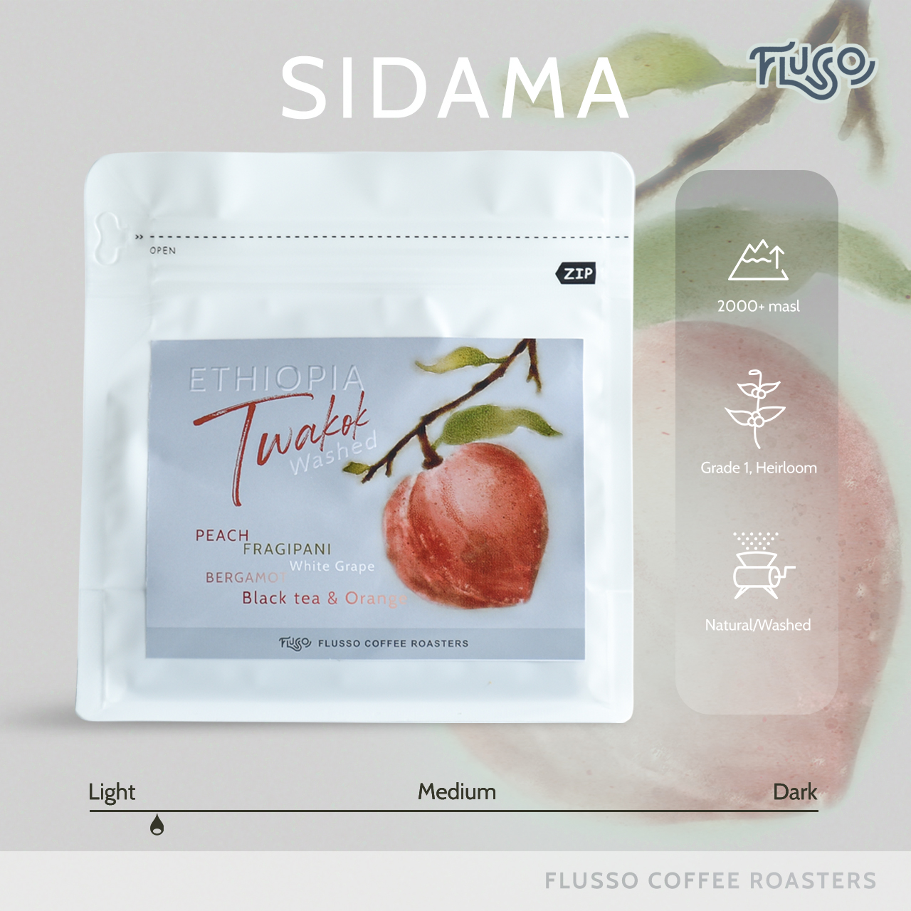 Cà phê Secialty Ethiopia Sidama Twakok Washed