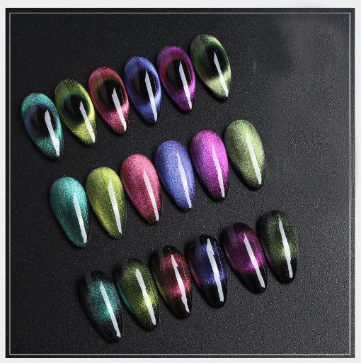 SIÊU HOT Sơn móng gel AS set 6 chai mắt mèo 9D