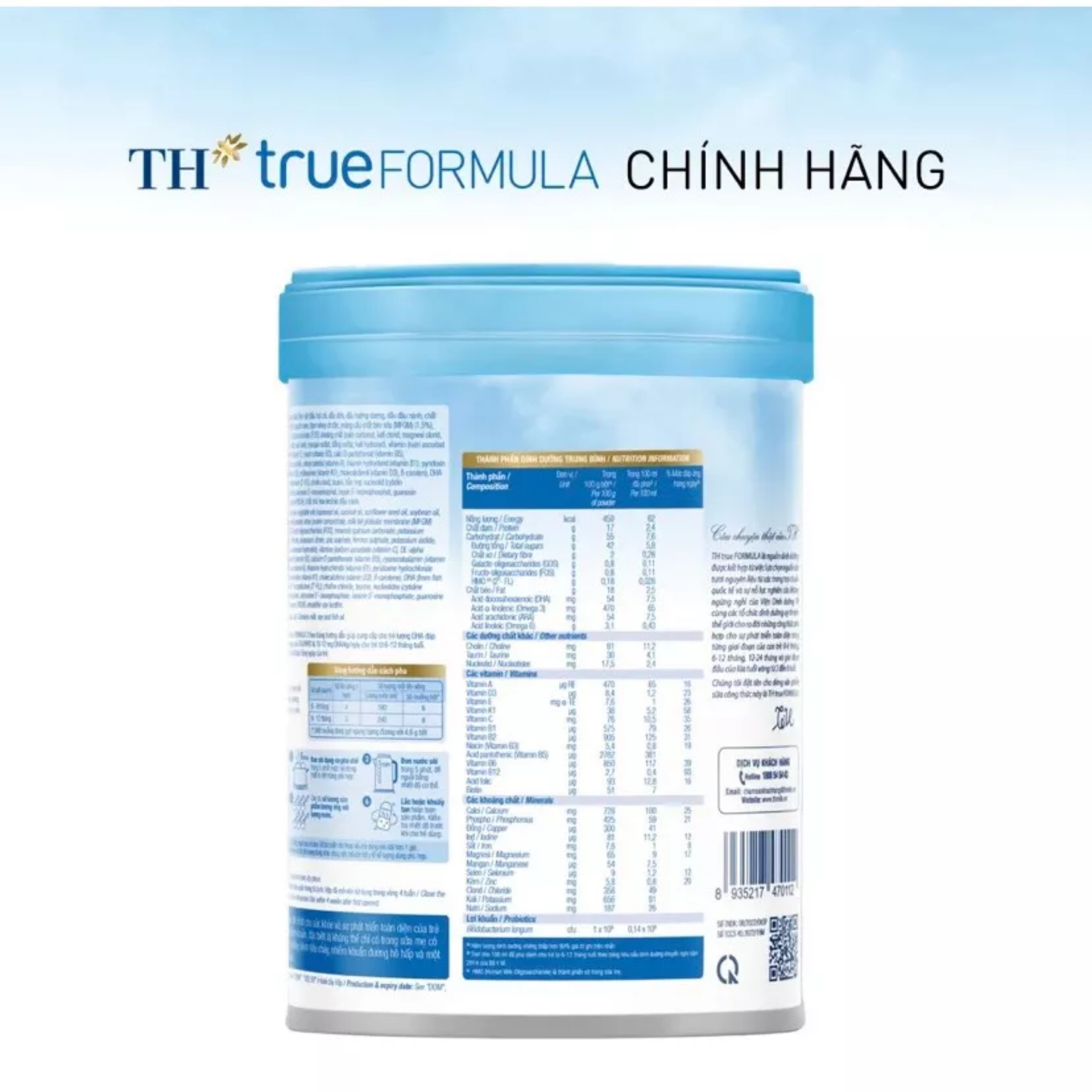 (HSD T1-2025) Sữa Bột Dinh Dưỡng Công Thức TH True Formula 2 800g (Từ 6 - 12 Tháng).