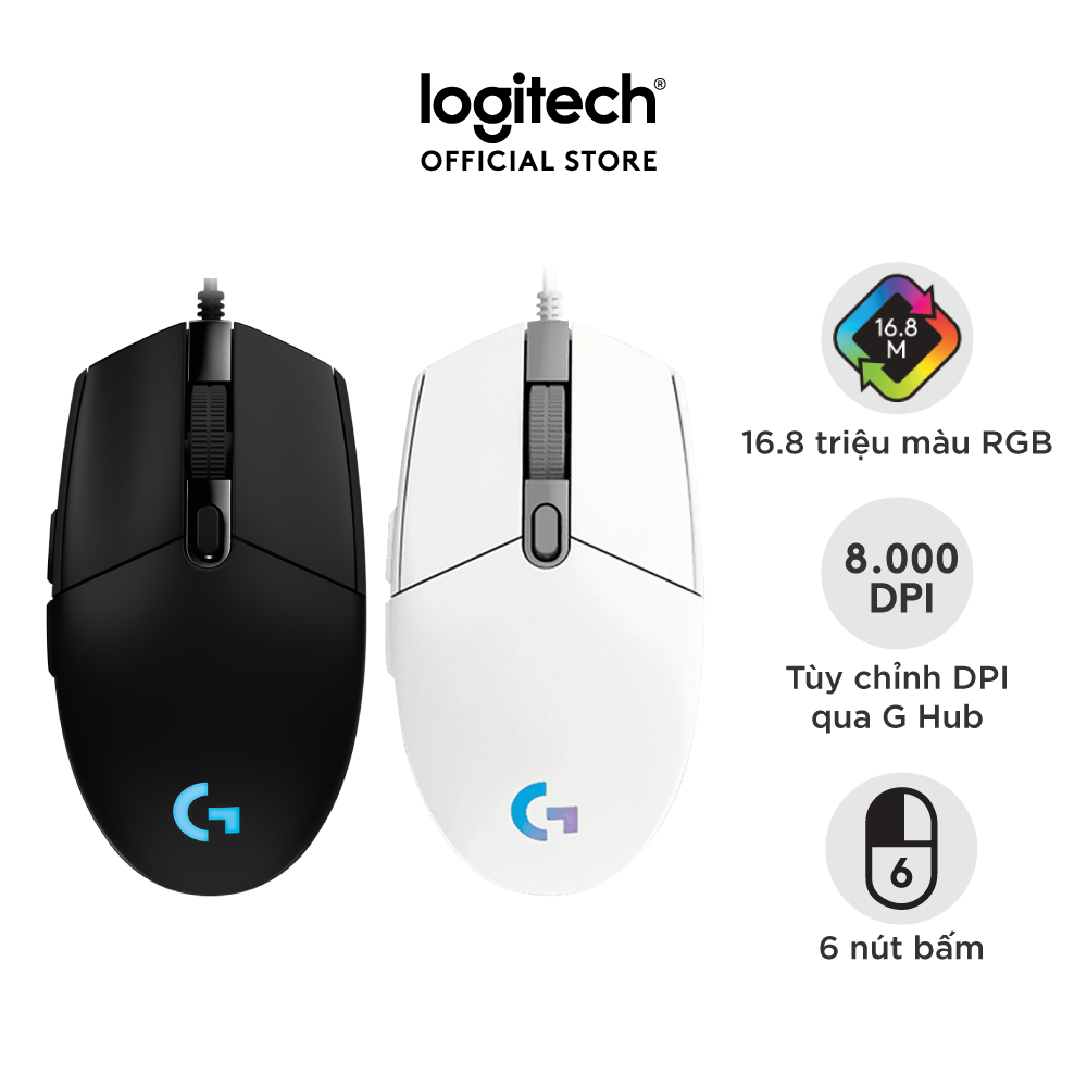 Chuột game Logitech G102 Gen 2 Lightsync