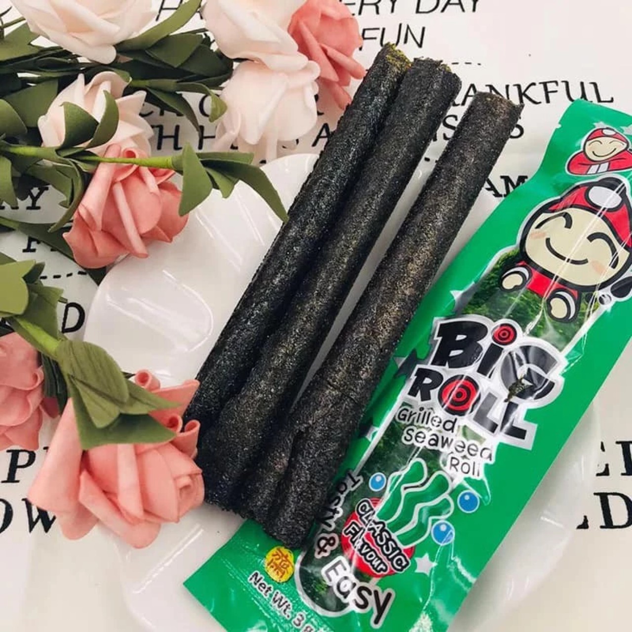LỐC 12] Snack Rong Biển cuộn Big Roll Thái Lan