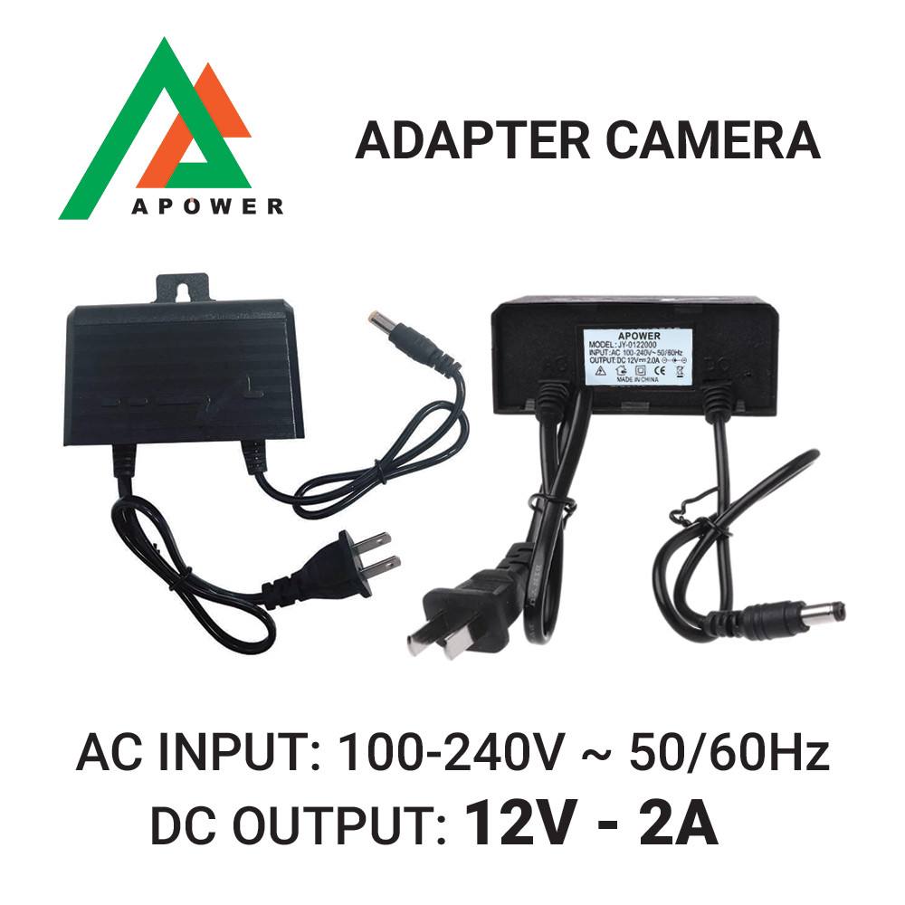 Adapter camera ngoài trời 12v - 2a có móc treo