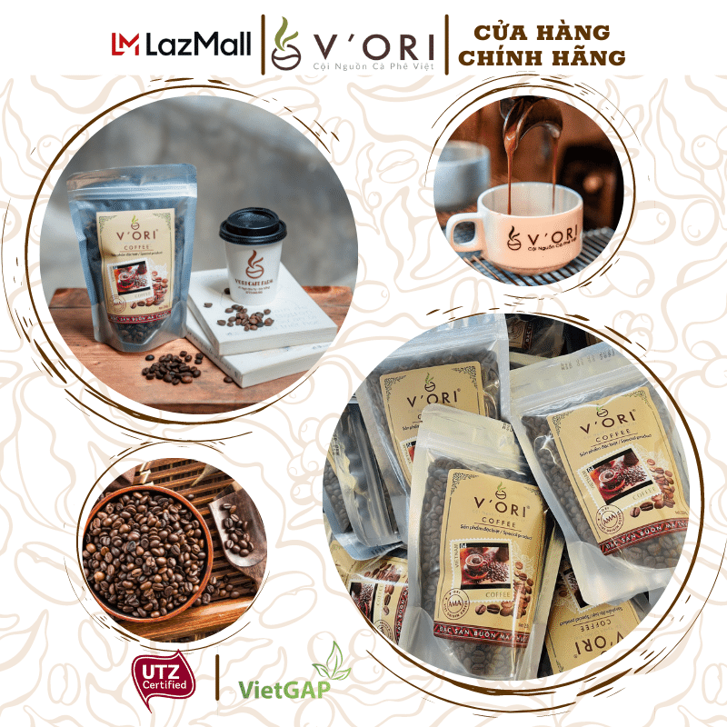 CÀ PHÊ HẠT RANG AMA 100% ROBUSTA 250GR (CHỨNG NHẬN UTZ & VIETGAP)