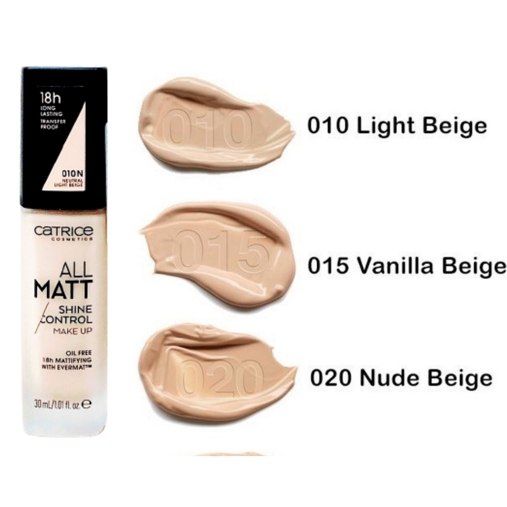 Kem Nền Kiềm Dầu Catrice All Matt Plus 18h Mỏng Mịn 30ml