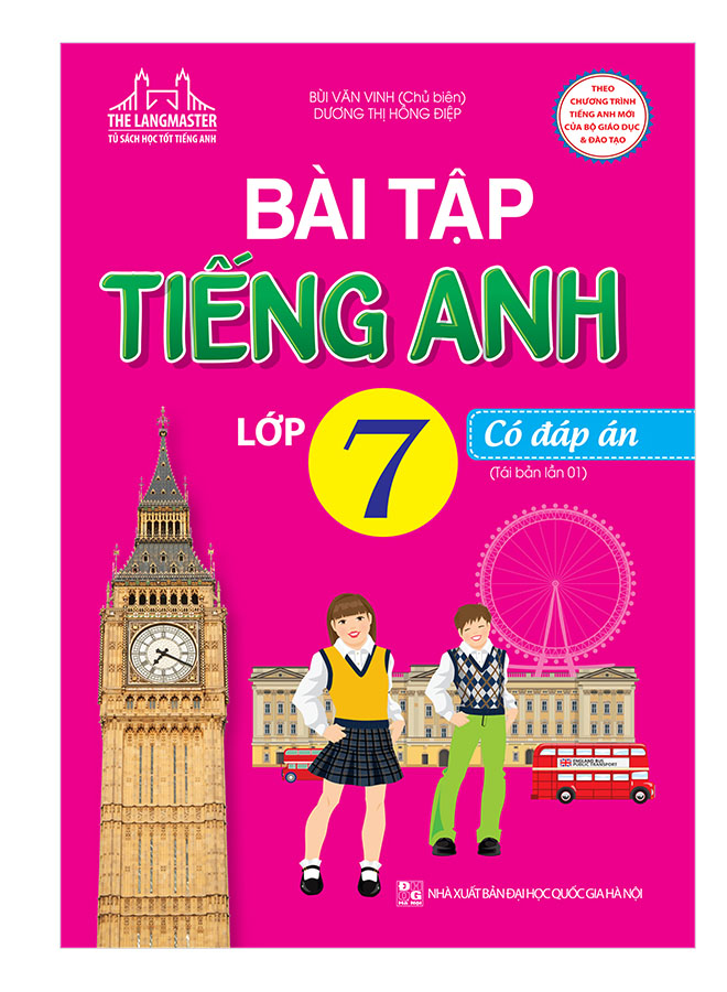 Bài tập tiếng Anh lớp 7 - Có đáp án