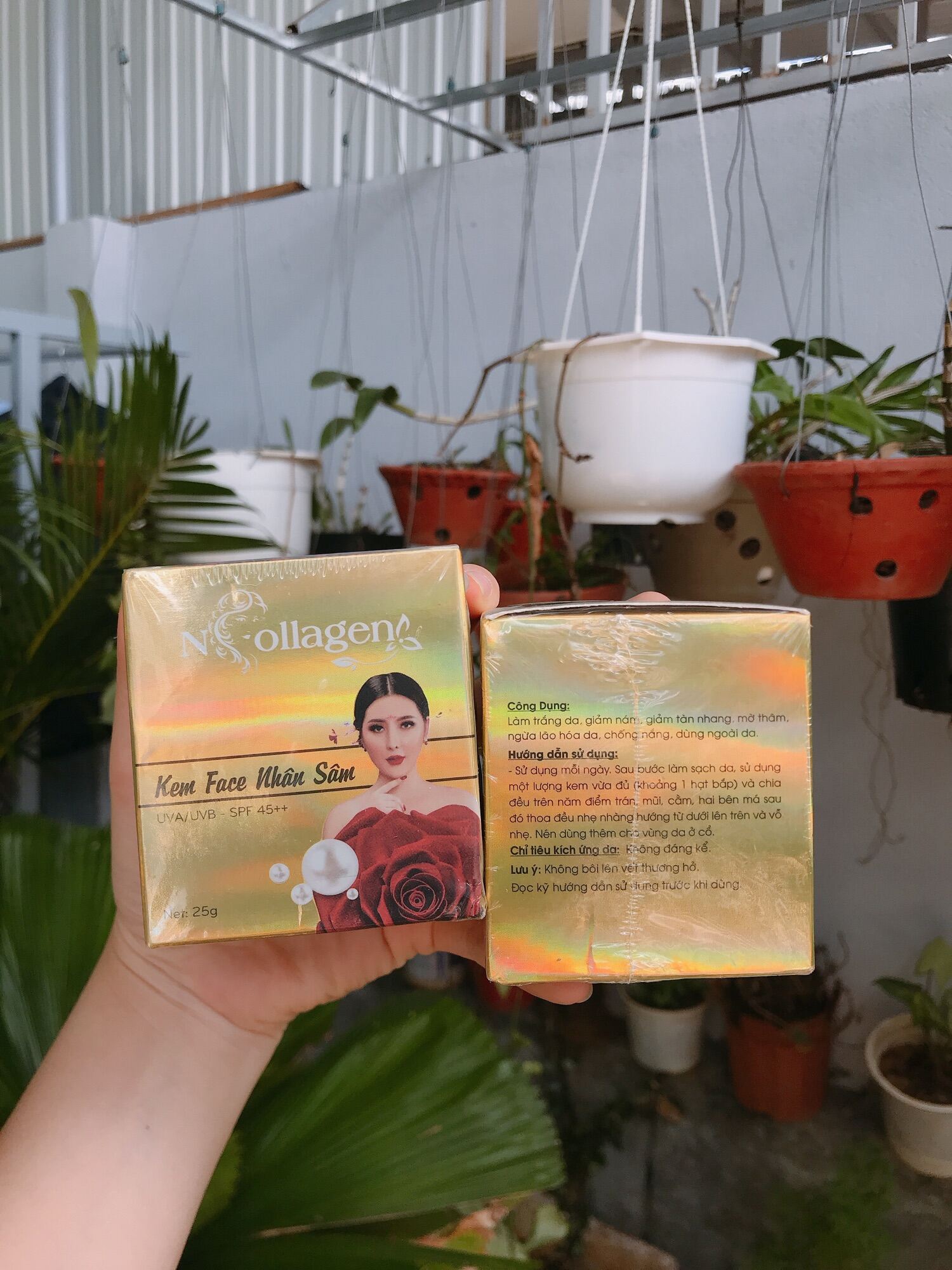 [ chính hãng] KEM FACE NHÂN SÂM N COLLAGEN 25gr