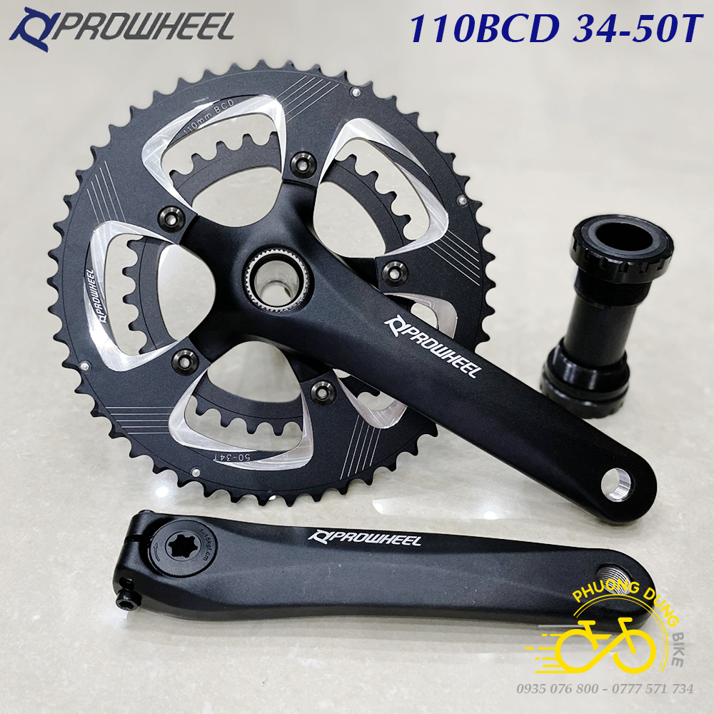 Đùi đĩa rỗng xe đạp prowheel rpn 34-50t