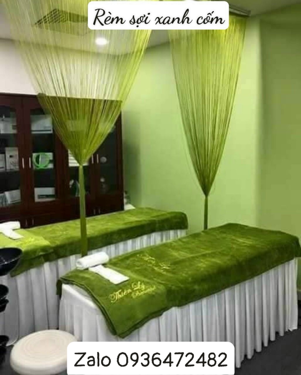 Rèm Sợi Trang Trí Spa 3M*3M CAO CẤP