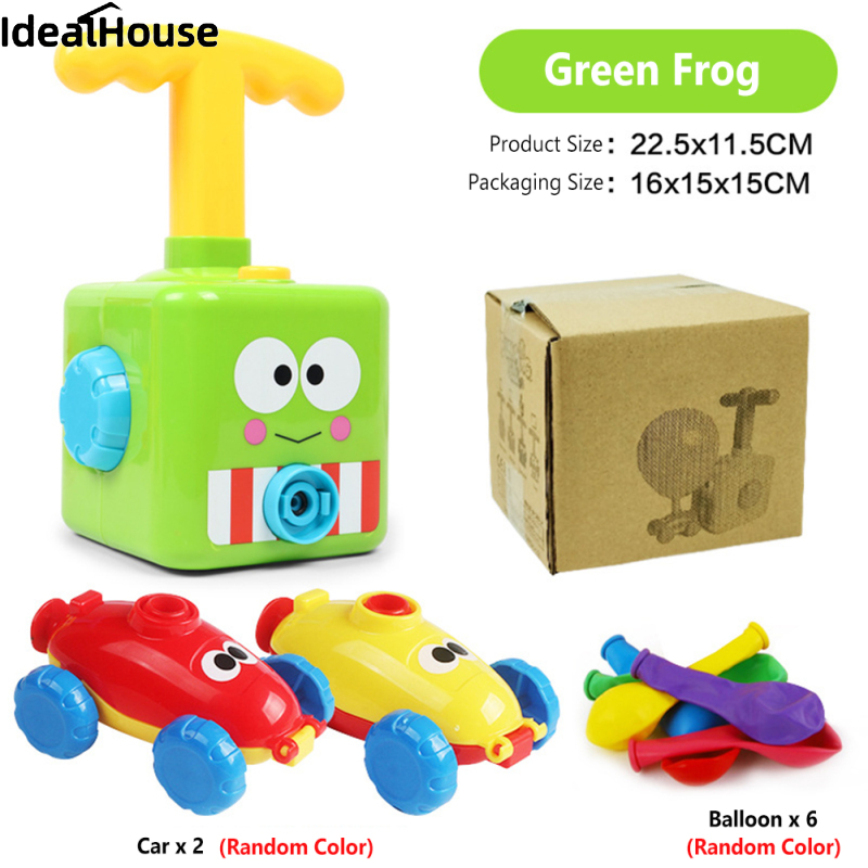 IDealHouse Power Balloon Car Toy Inertia Power Science Education Fun Toys For Children Birthday Christmas Gifts