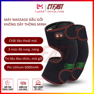 Máy massage đầu gối không dây thông minh CTFAST Massage rung kết hợp nhiệt hồng ngoại, hỗ trợ giữ ấm giảm đau khớp gối, pin sạc 6000mAh, chất liệu dễ dàng vệ sinh thumbnail