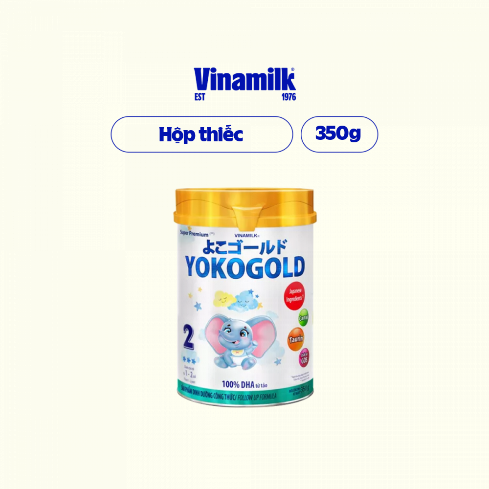 Sữa bột YOKO GOLD 2 850g (cho trẻ từ 1 - 2 tuổi) - Sữa công thức Dưỡng chất tốt từ Nhật Bản, Vị Nhạt thanh mát, Tiêu hóa khỏe, giúp bé dễ hấp thu