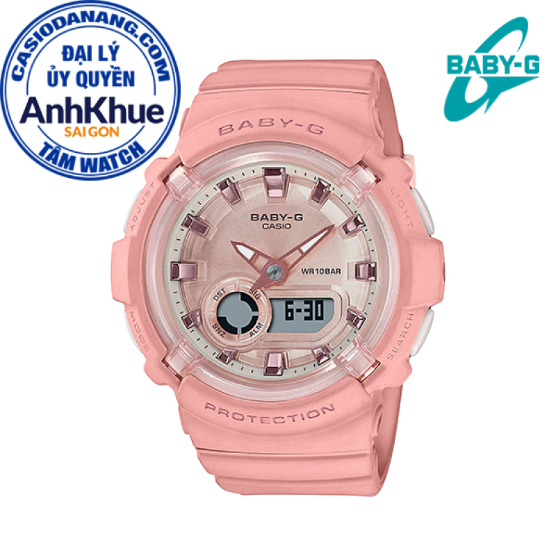 Đồng hồ nữ dây nhựa Casio Baby-G chính hãng Anh Khuê BGA-280-4ADR (43mm)