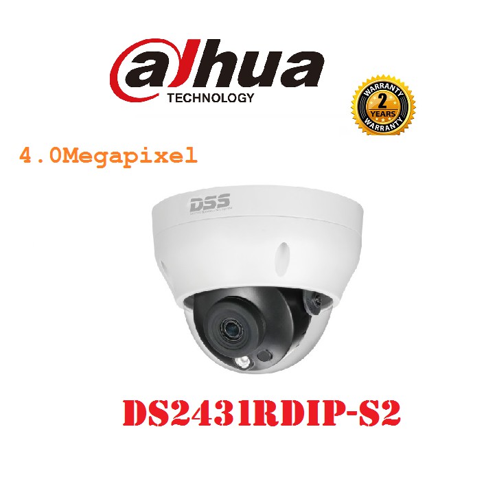 CAMERA DSS  4MP  DAHUA DS2431RDIP-S2  Chuẩn nén H265+