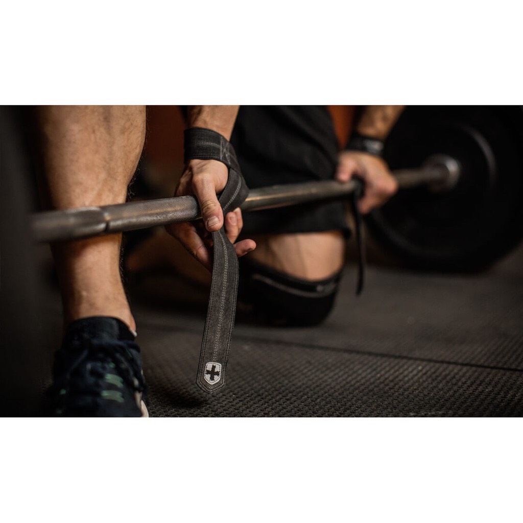 [HCM]Dây Kéo Lưng Tập Gym Harbinger Leather (Da Thật) - Đen