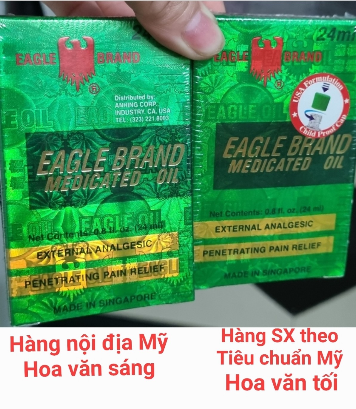 1 dầu gió xanh nội địa Mỹ (cam kết xách tay từ Mỹ ) 24ml