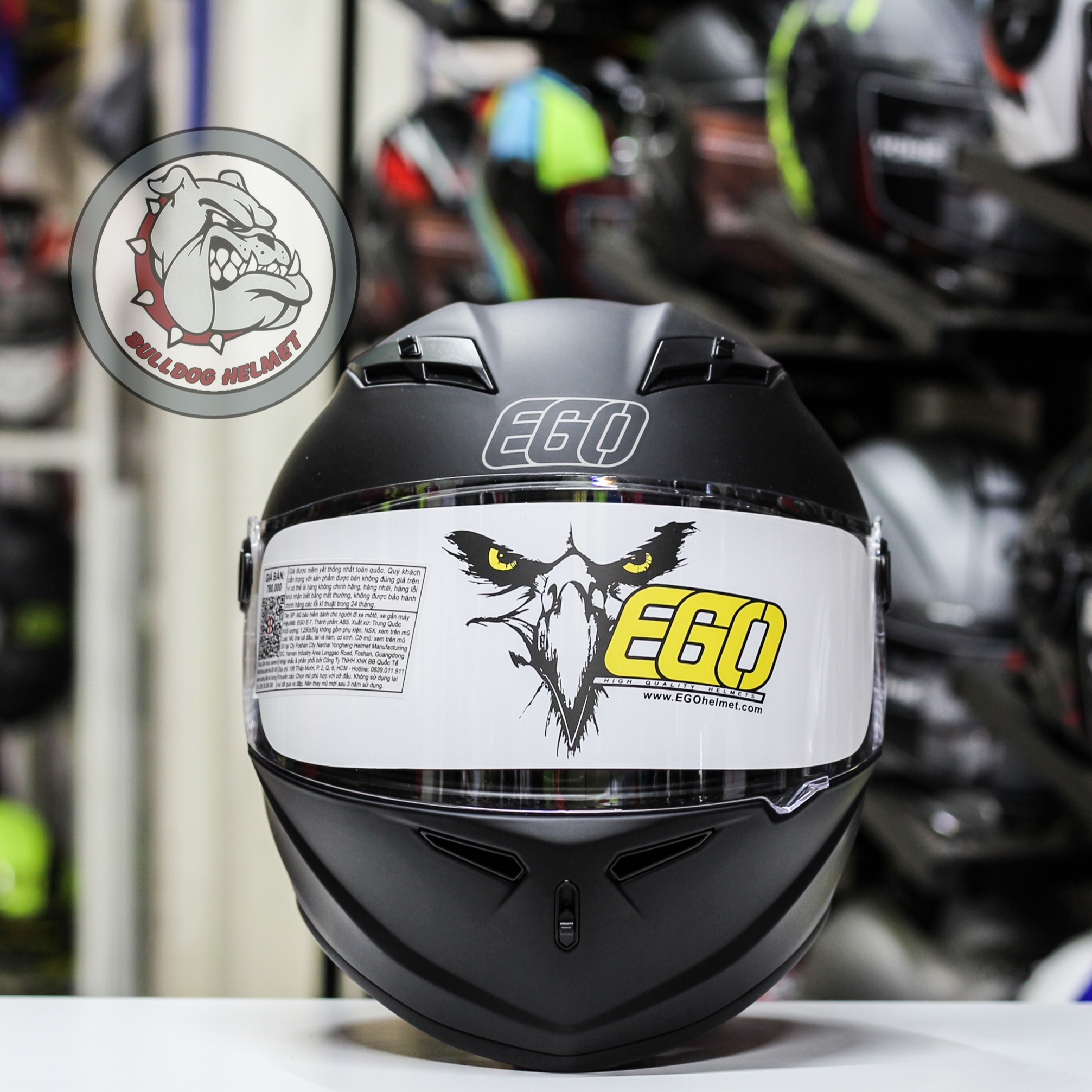 Mũ Bảo Hiểm Fullface Ego E7 - Bh 2 Năm
