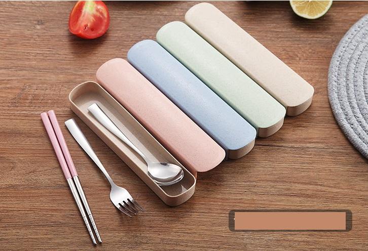 Hộp đựng muỗng đũa lúa mạch