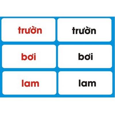 Thẻ Flash Card Tiếng Việt - Từ Đơn 1