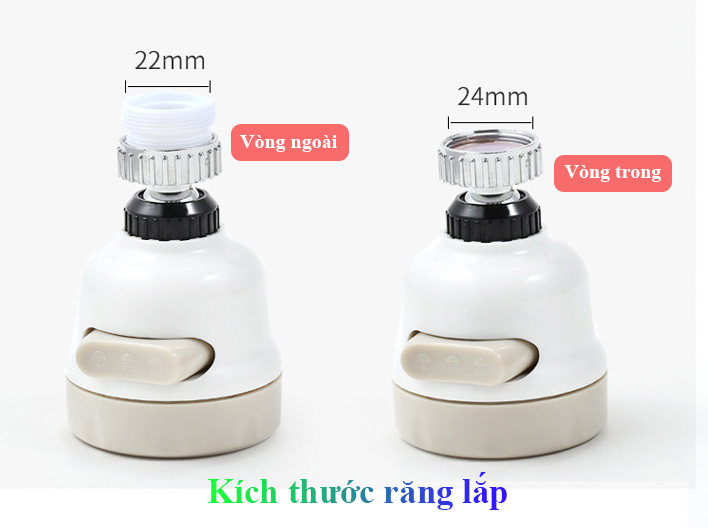 [XEM VIDEO] Vòi tăng áp nối vòi nước rửa chén – 3 chế độ