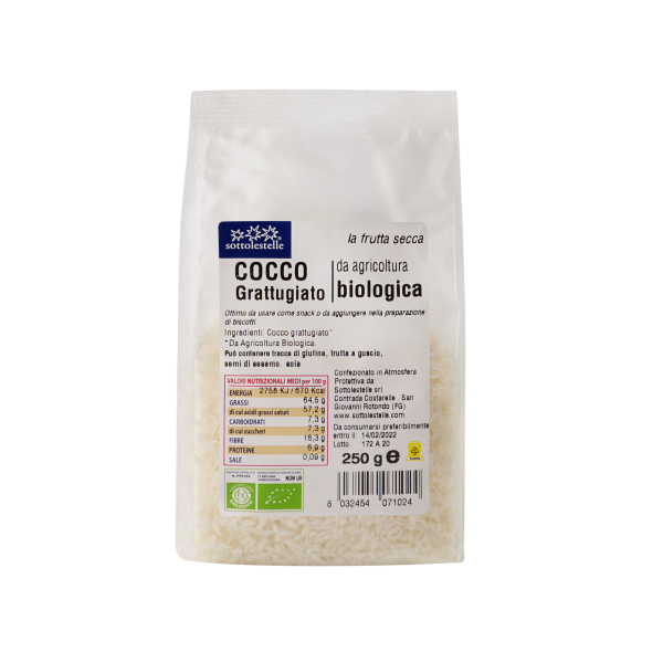 Vụn Dừa Hữu Cơ Sottolestelle Organic Shredded Coconut 250g