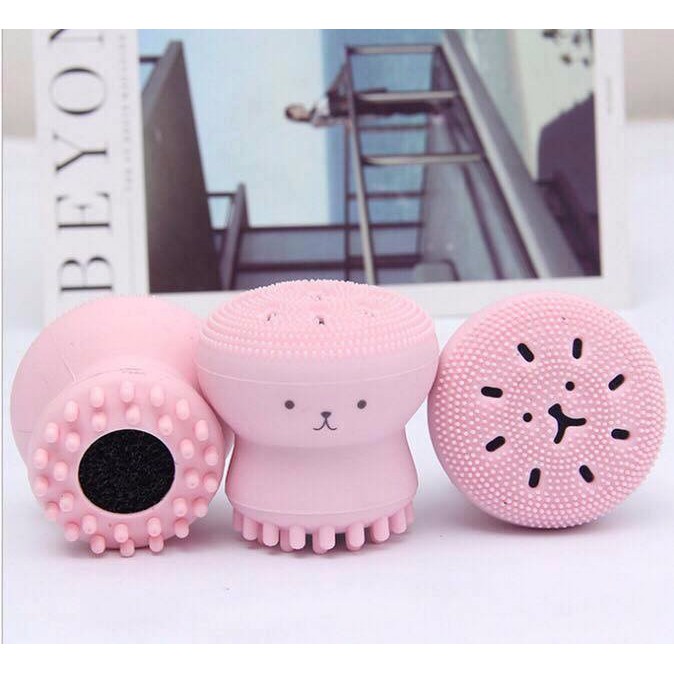 (Loại 1) Cọ massage và rửa mặt bạch tuộc Hàn Quốc(có hộp)