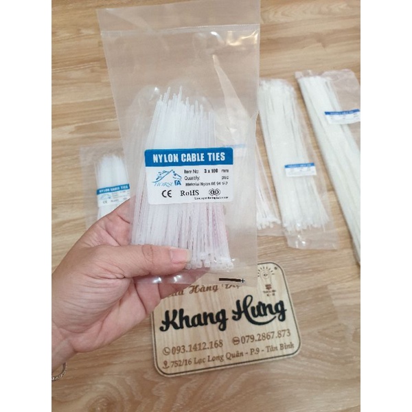 Bịch dây rút nhựa 10cm , 15cm, 20cm, 25cm