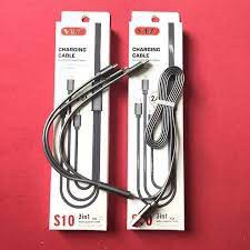 [HCM]Cáp sạc VTZ S10 3 ĐẦU (Lightning - Micro USB - Type C) đa năng