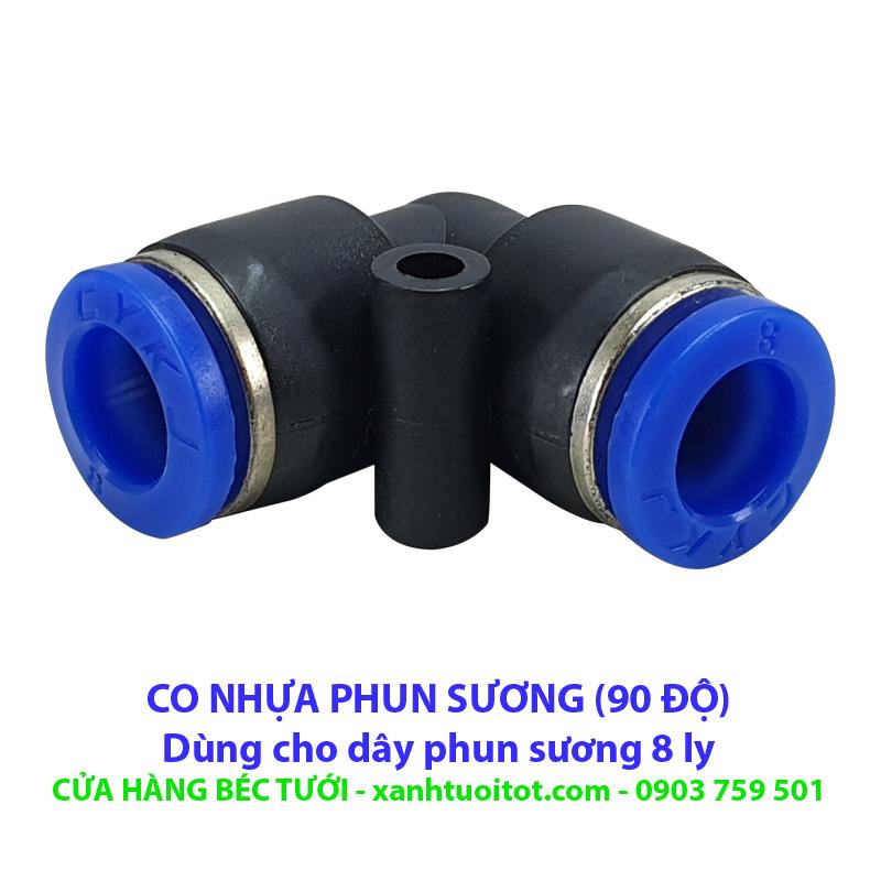 [HCM]Co góc nhựa phun sương dây 8 ly