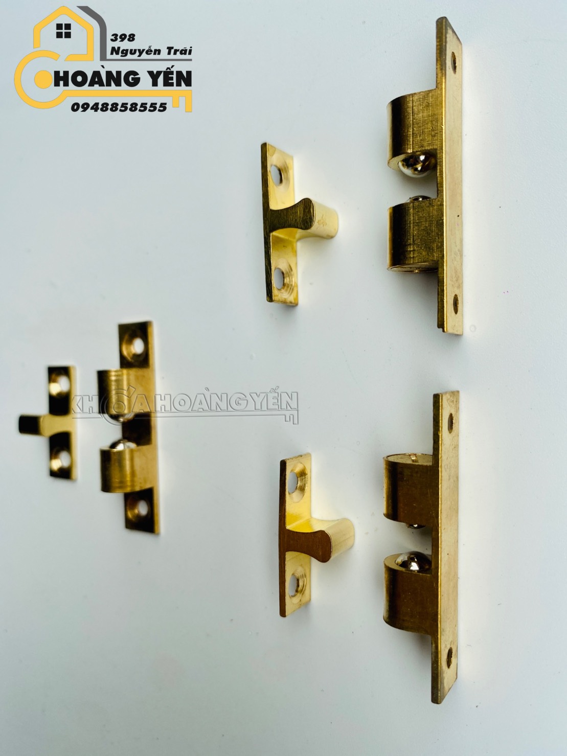 Chốt giữ tủ, bi sập gài cửa đồng, chốt giữ cánh tủ đồng