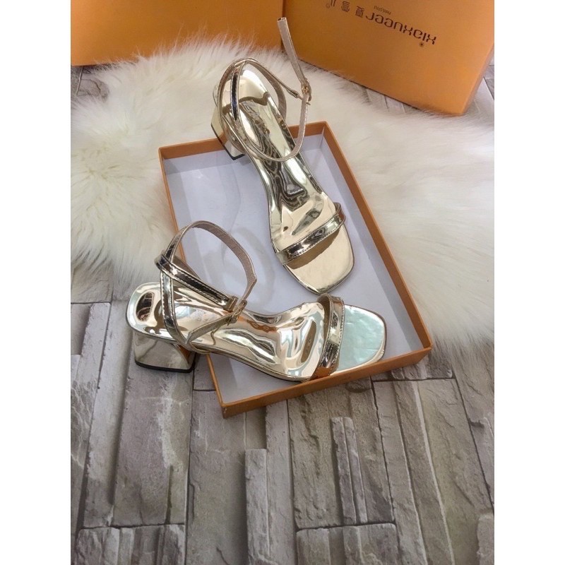 GIÀY SANDAL GÓT 5 PHÂN QUAI MÃNH