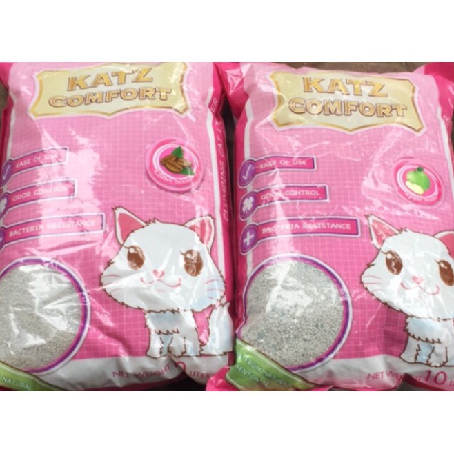 Cát vệ sinh cho mèo hương táo và Cafe Katz Comfort túi 5l 5l cofee