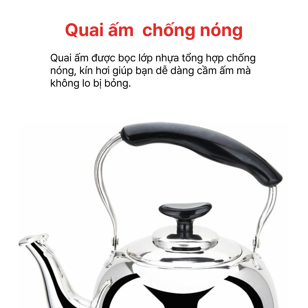 ẤM ĐUN NƯỚC INOX 3L, 5L, HAPPYCOOK