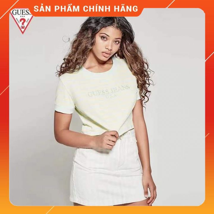 Áo Croptop Guess Chất Cotton Thấm Hút Mồ Hôi