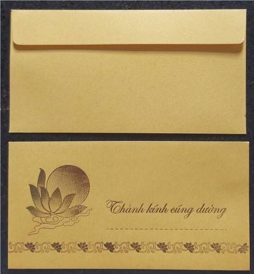 [HCM]Bao thơ cúng dường ( xấp 100 cái )