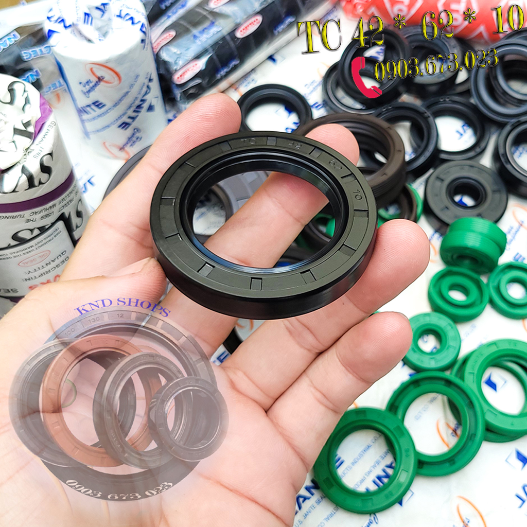 Phốt dầu TC 4210, Phớt chặn nhớt trục pully máy nén khí công nghiệp và chặn bụi, hơi nước vòng bi trục ép nước mía | KND Shops