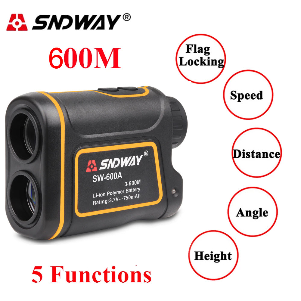 Thước Đo Khoảng Cách Công Nghệ Laser Hình Ống Nhòm 5 Trong 1 SNDWAY SW-600A, SW-1000A, SW-1500A Sử Dụng Trong Công Nghiệp - Xây Dựng, - Du Lịch - Chơi Golf