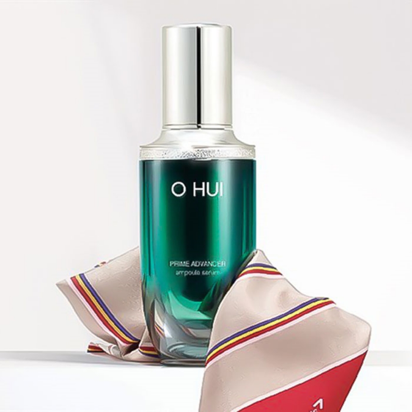 Tinh chất chống lão hóa OHUI Prime Advancer Ampoule Serum (4ml) - Serum Ohui xanh; tinh chất Ohui xanh
