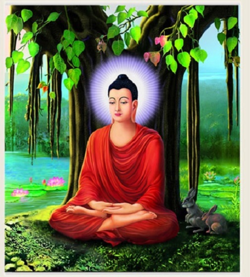 Tranh đính đá thích ca mâu ni phật -dd9252