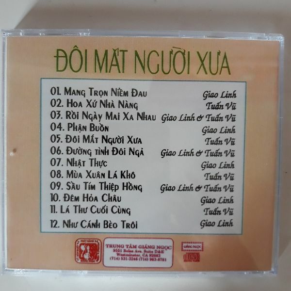 Bộ 4 cd Tuấn Vũ 2 Mitsubushi phono