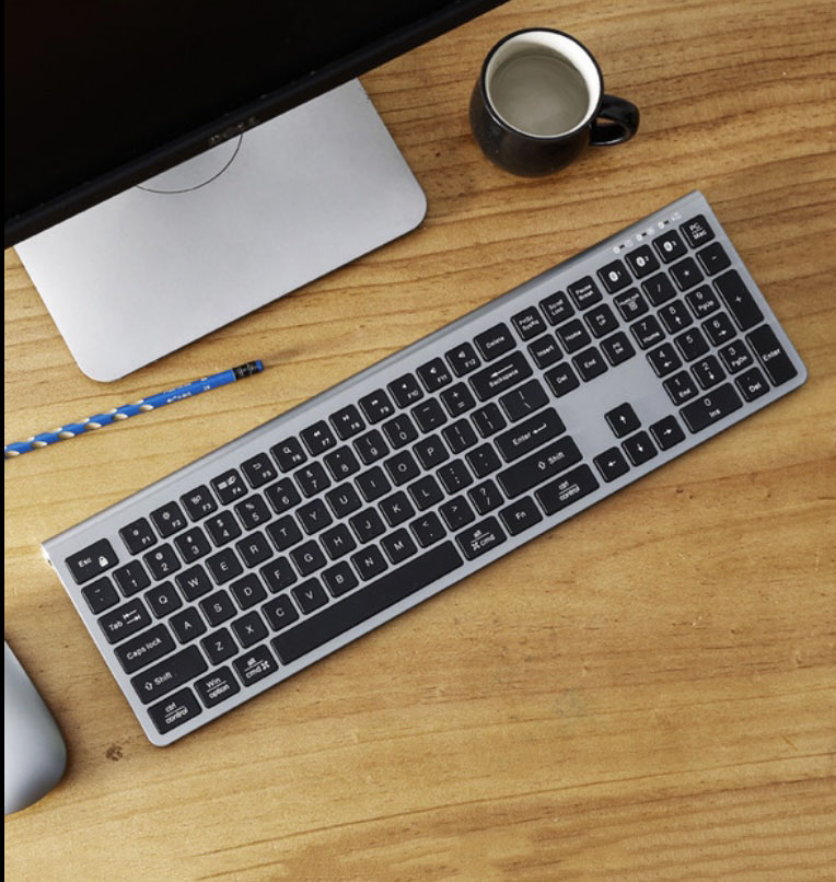 Smart1688 Bàn Phím Bluetooth Broadcom 5.0 Mac/Win Space Grey TypeC