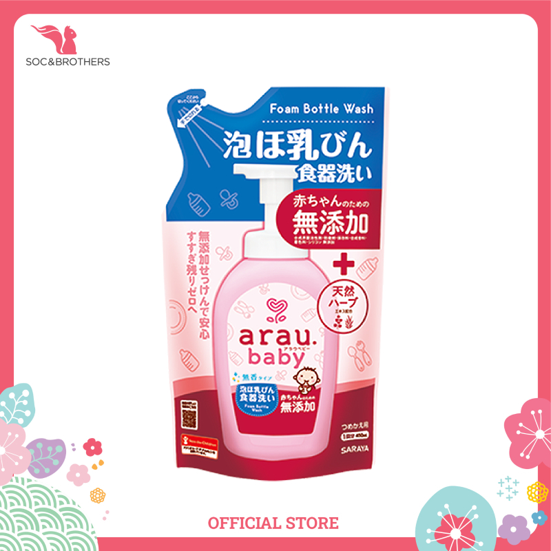Nước Rửa Bình Arau Baby Dạng Túi 450Ml