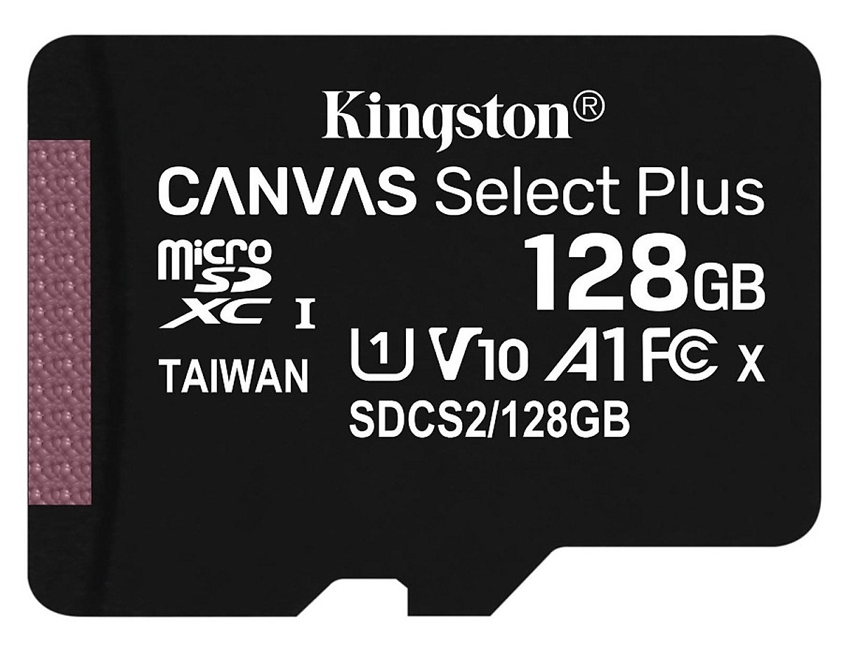 Thẻ nhớ Kingston Micro SDXC 128GB 100MB/s Canvas Select Plus C10 U1 A1 + Đầu đọc thẻ Micro