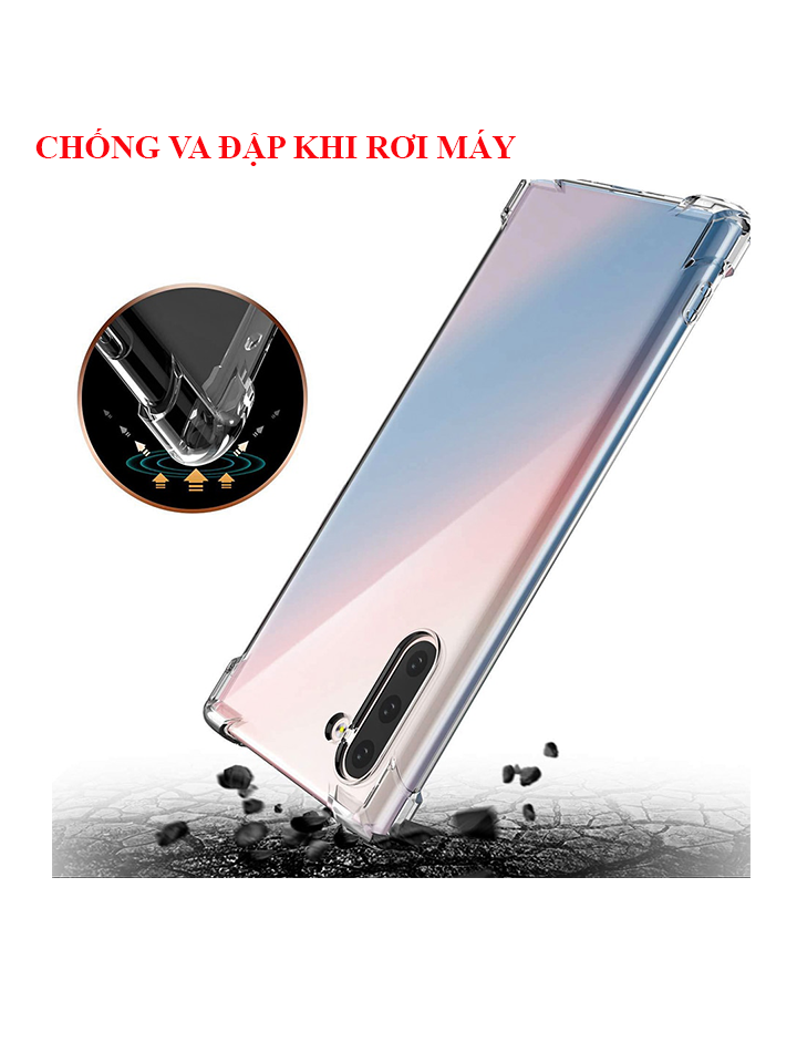 [05] Ốp lưng SAMSUNG trong suốt chống sốc 4 góc Note 8 Note 9 Note10 Note 10 Lite Note 10 plus Note 20 Note 20Ultra