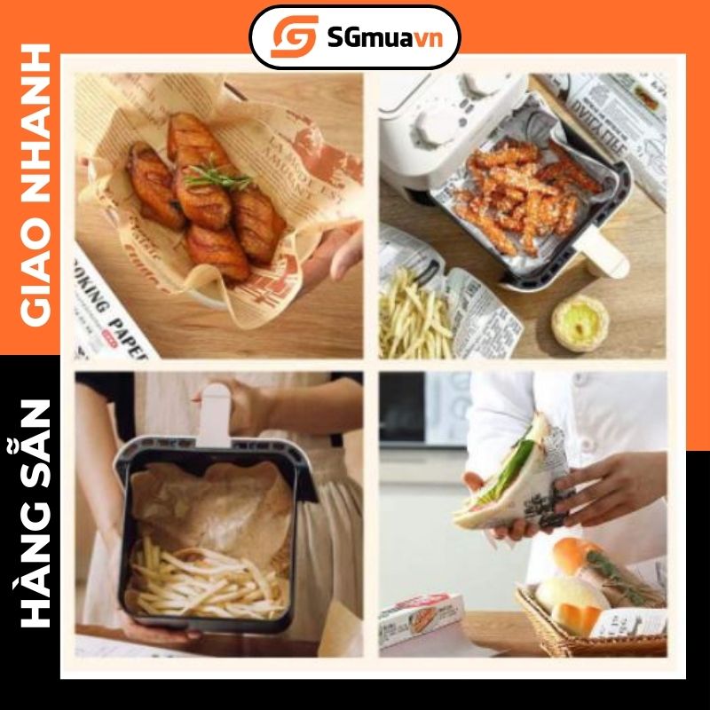 Combo 5 Cuộn Giấy nến nướng bánh bọc thực phẩm size 10m